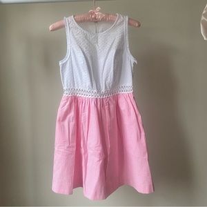 Lilly Pulitzer Pink and White Striped Dress